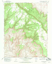 Blackburn Canyon 1968 topographic map thumbnail