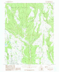 Blanding North 1985 topographic map thumbnail