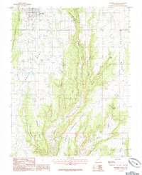 Blanding South 1985 topographic map thumbnail