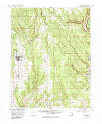 Blanding 1957 topographic map thumbnail