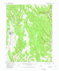Blanding 1957 topographic map thumbnail