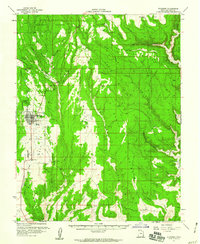 Blanding 1957 topographic map thumbnail