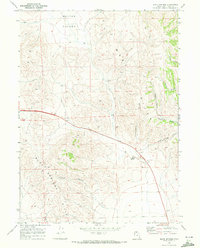 Blind Springs 1968 topographic map thumbnail