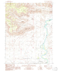 Blue Castle Butte 1991 topographic map thumbnail