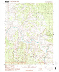 Blue Chief Mesa 1985 topographic map thumbnail