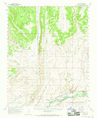 Bluff 1962 topographic map thumbnail