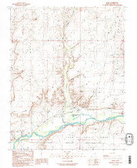 Bluff 1989 topographic map thumbnail