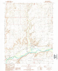 Bluff 1989 topographic map thumbnail