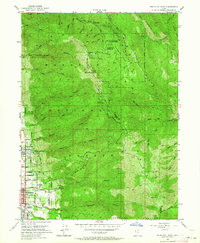 Bountiful Peak 1952 topographic map thumbnail