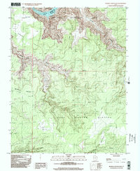 Bowdie Canyon East 1996 topographic map thumbnail