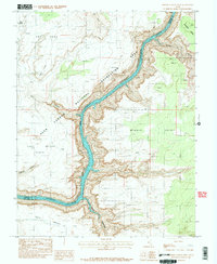 Bowdie Canyon West 1987 topographic map thumbnail