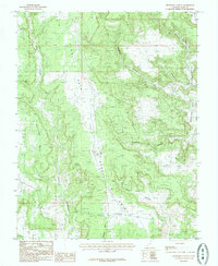 Bradford Canyon 1985 topographic map thumbnail