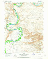 Brennan Basin 1964 topographic map thumbnail