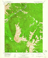 Bridal Veil Falls 1948 topographic map thumbnail