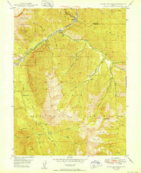 Bridal Veil Falls 1950 topographic map thumbnail