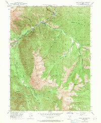 Bridal Veil Falls 1948 topographic map thumbnail