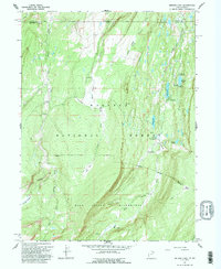 Bridger Lake 1967 topographic map thumbnail