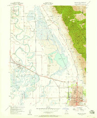 Brigham City 1955 topographic map thumbnail