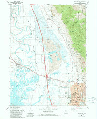 Brigham City 1988 topographic map thumbnail