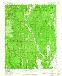 Brushy Basin Wash 1957 topographic map thumbnail