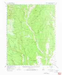 Brushy Basin Wash 1957 topographic map thumbnail