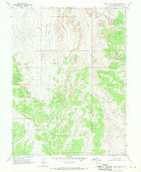 Buck Camp Canyon 1968 topographic map thumbnail