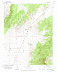 Buckhorn Flat 1971 topographic map thumbnail