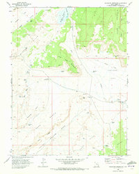 Buckhorn Reservoir 1969 topographic map thumbnail