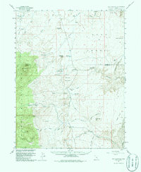 Bull Mountain 1952 topographic map thumbnail