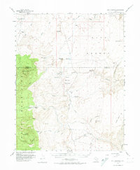 Bull Mountain 1952 topographic map thumbnail
