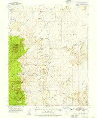 Bull Mountain 1952 topographic map thumbnail