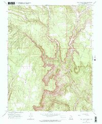 Bull Valley Gorge 1966 topographic map thumbnail