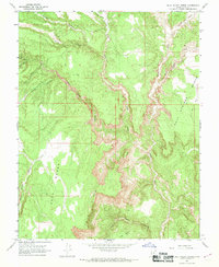 Bull Valley Gorge 1966 topographic map thumbnail