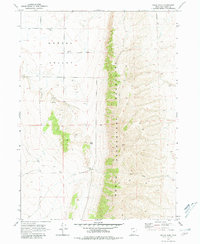 Bulls Pass 1968 topographic map thumbnail