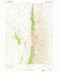 Bulls Pass 1968 topographic map thumbnail