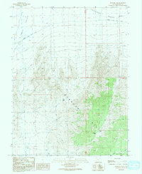 Burbank Pass 1991 topographic map thumbnail
