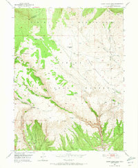 Burnt Cabin Gorge 1950 topographic map thumbnail