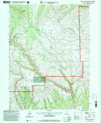 Burnt Cabin Gorge 1996 topographic map thumbnail