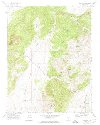 Burnt Peak 1971 topographic map thumbnail