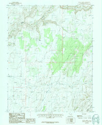 Burnt Spring 1987 topographic map preview