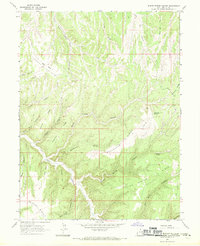 Burnt Timber Canyon 1966 topographic map thumbnail