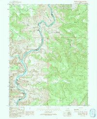 Butler Canyon 1991 topographic map thumbnail