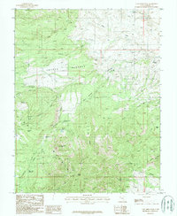 Cass Creek Peak 1987 topographic map thumbnail