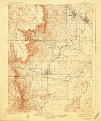 Castle Dale 1925 topographic map thumbnail