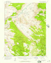 Castle Valley 1954 topographic map thumbnail