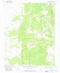 Casto Canyon 1971 topographic map thumbnail