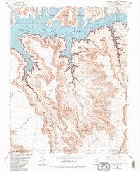 Cathedral Canyon 1985 topographic map thumbnail