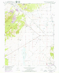 Cedar City NW 1949 topographic map thumbnail