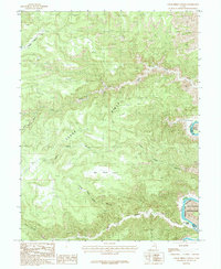 Cedar Ridge Canyon 1985 topographic map thumbnail