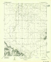 Clay Hills 4 SW 1952 topographic map thumbnail